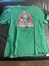 New York Yankees t shirt 2009 World Series green Youth Large Majestic