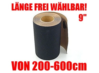BLACK DIAMOND Skateboard Griptape 9" < Länge FREI wählbar > Schwarz 200 - 600 cm