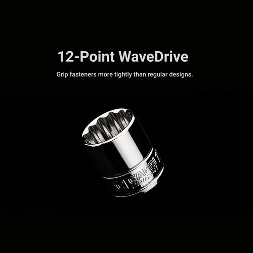 Capri Tools 12-Point Shallow Socket, 1/4 in. Drive, Metric and SAE Sizes - Picture 2 of 29