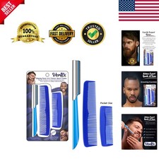 Pocket Beard and Mustache Grooming Comb for Men - Travel-Friendly Shaping Too...