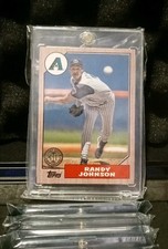 2017 Topps 35th Anniversary 19/25 Pink Randy Johnson Platinum 1987  
