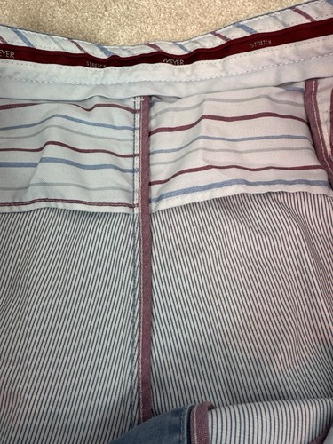 BNWT MEYER 'NEW YORK' STRETCH BLUE COMFORT TROUSERS SIZE 48/30 RRP £75 - Picture 9 of 14
