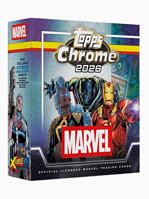 Topps Chrome 2026 Marvel Trading Cards Mega Box (OVP/Neu/Sealed)