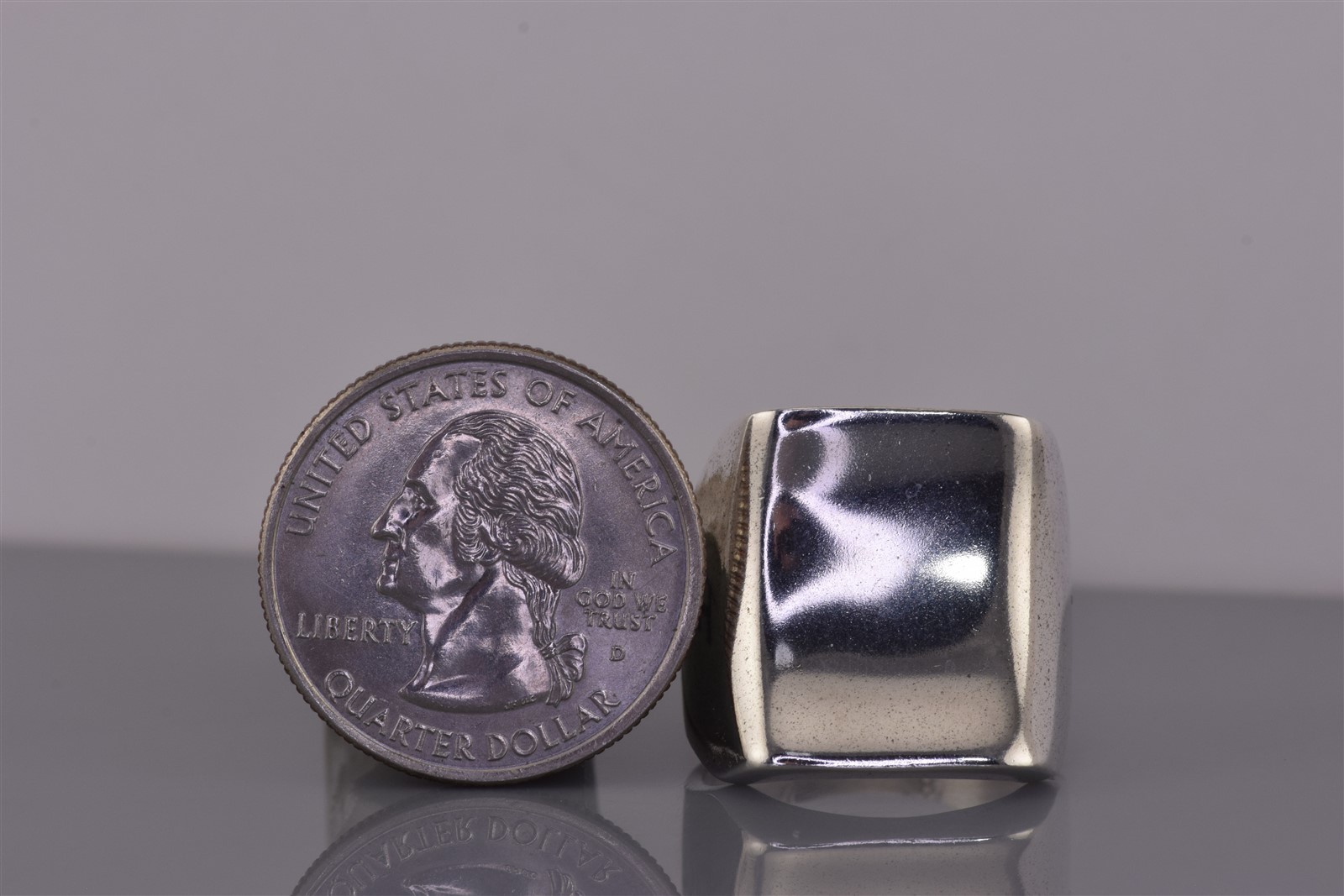 Sterling Silver 20mm Contoured Rectangular Solid … - image 8