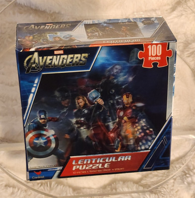 Marvel Avengers 100-Pc Lenticular 3D Poster Puzzle (12''x9'')   Cardinal