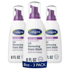 Oil Removing Foaming Cleanser - Fragrance Free, Sensitive Skin, Pack of 3