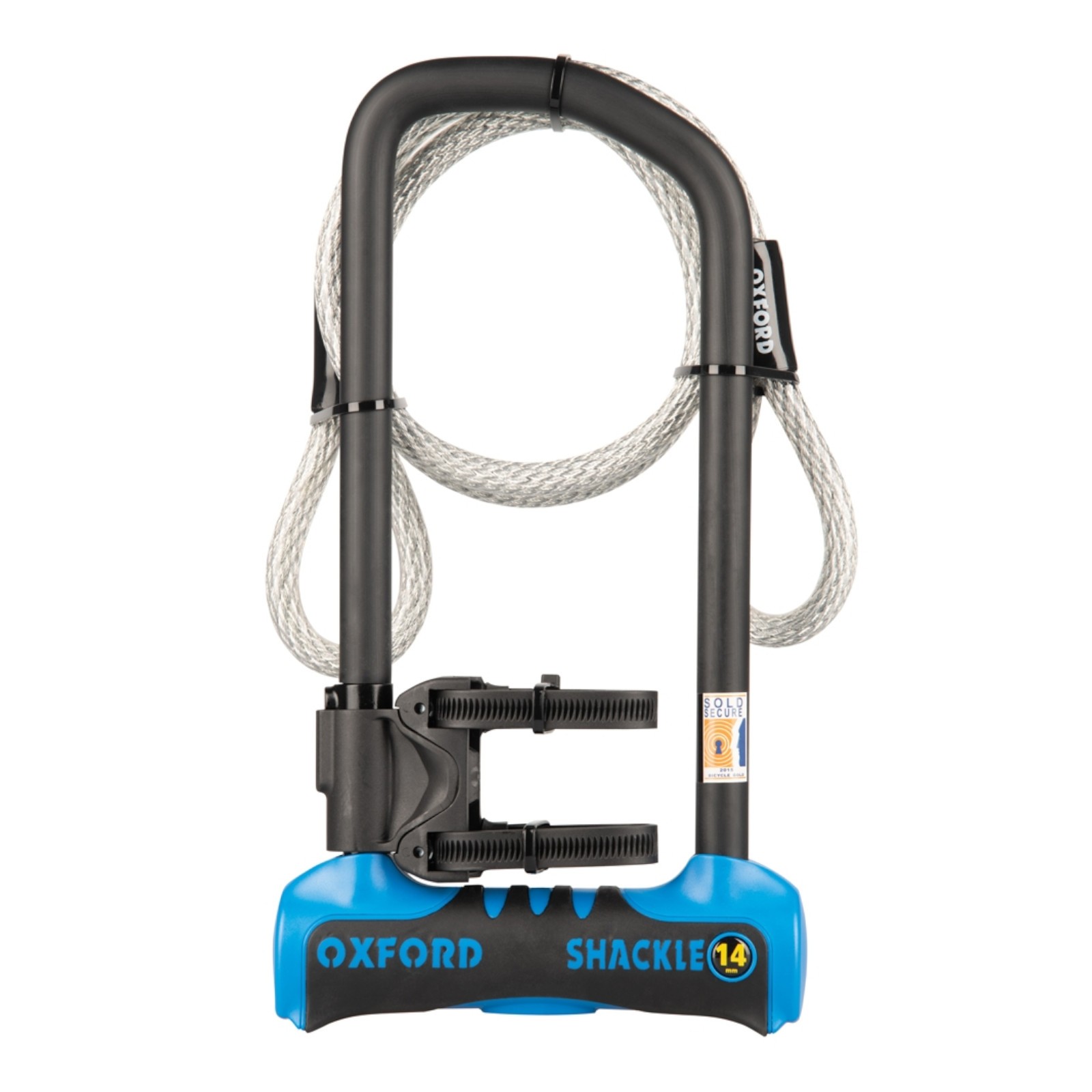 Oxford Shackle 14 Pro Duo Bike D Lock & Cable Sold Secure Di