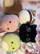 Squishmallows Medium Plush Lot of 5 Stuffed Animals Cat Multicolor Washable