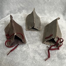 Set Of 3 Vintage Vinyl Marble Bags - Empty