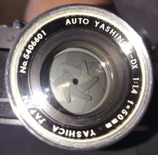 Vintage Yashica J-7 35mm SLR Camera w/ Auto Yashinon-DX 50mm f1.4 Lens