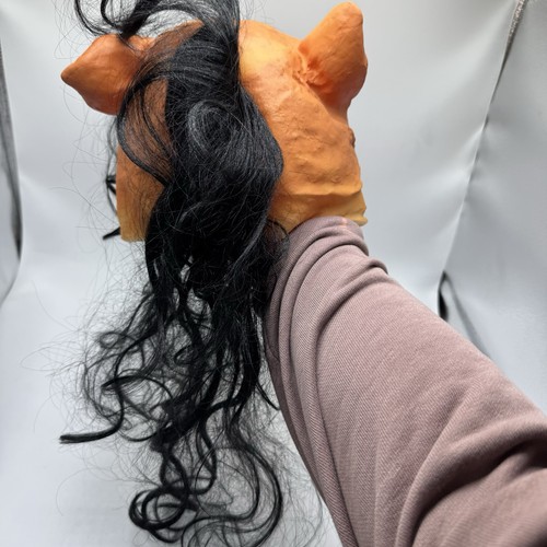 Scary Halloween Pig Mask With Hair Latex Horror Haunted Forest Boar Bloody Gore - Picture 5 of 8