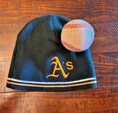 Oakland A's Athletics Beanie Hat with embroidered A's logo New Era Brand