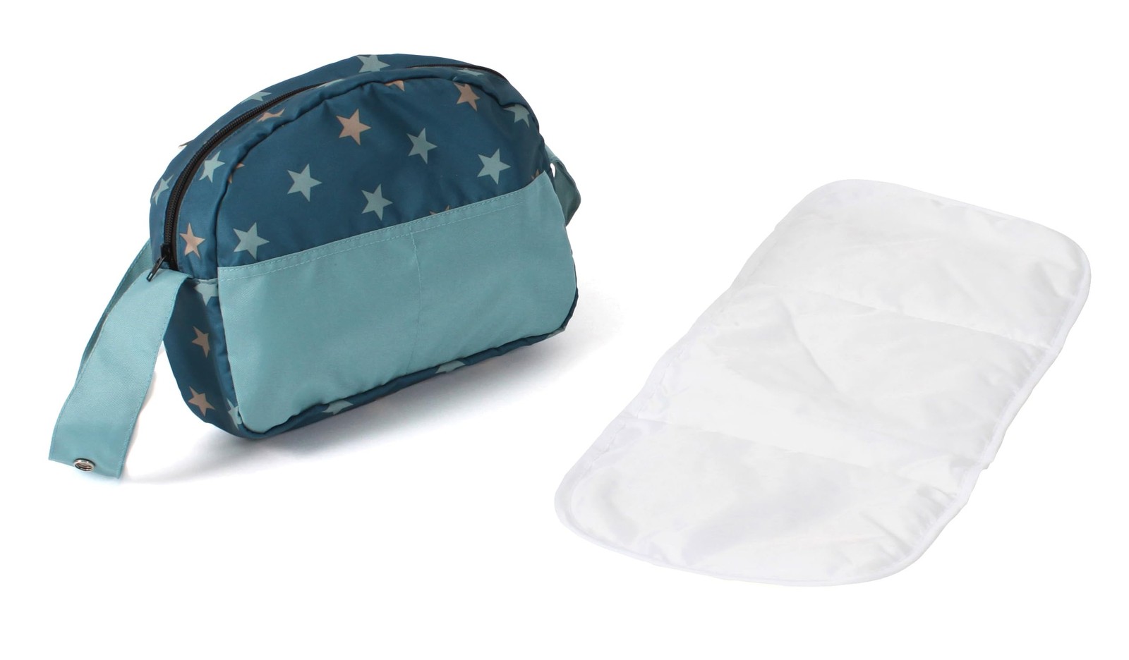 Sac à langer pour poupées en velours côtelé gris - Cadeau d'accessoire de poupée
