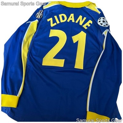 Vintage 98/99 Juventus Zinedine Zidane Long Sleeve Jersey XL Patch CL