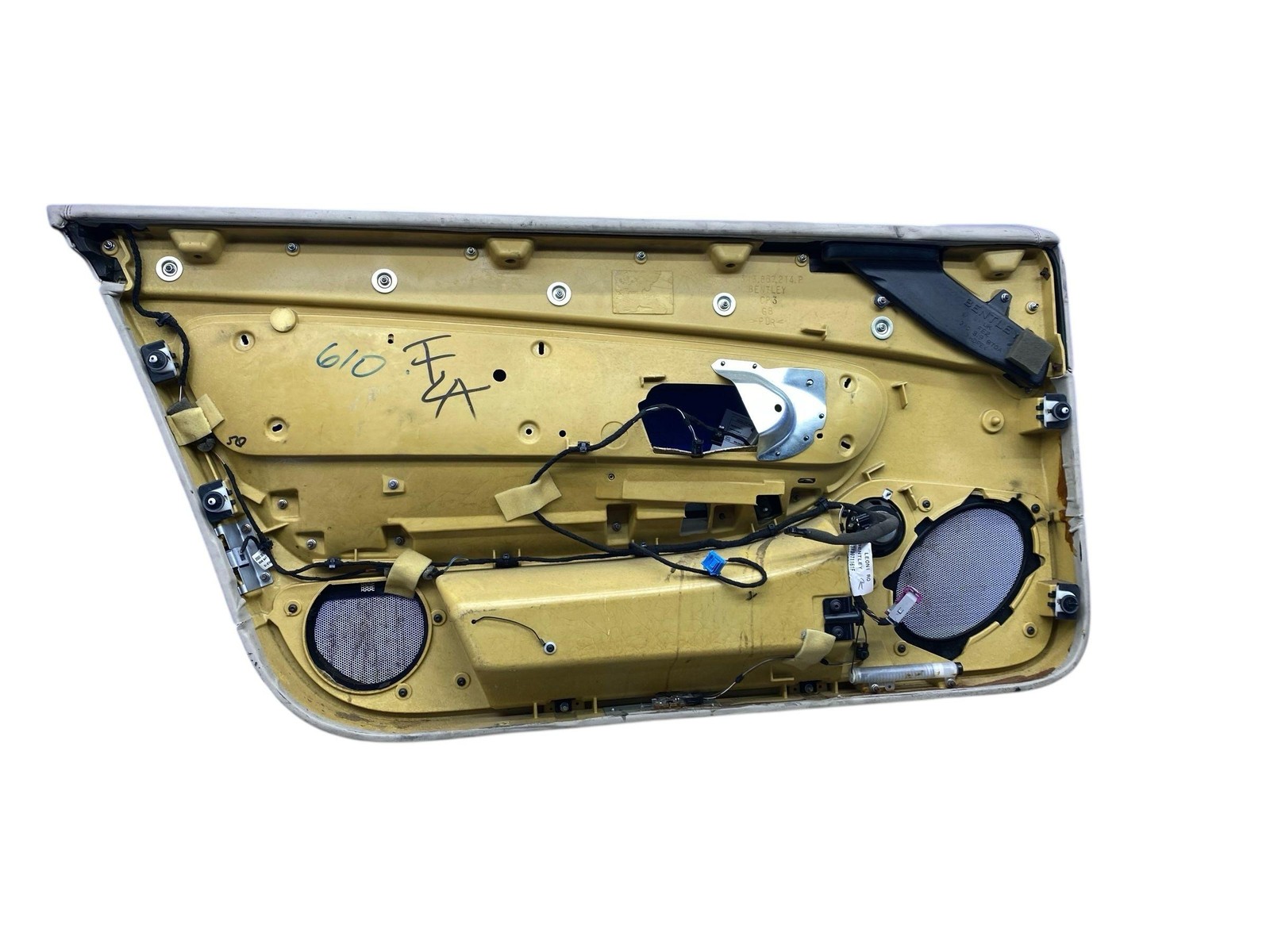 2006-2013 BENTLEY CONTINENTAL GTC FRONT RIGHT INTERIOR DOOR COVER PANEL *WEAR*