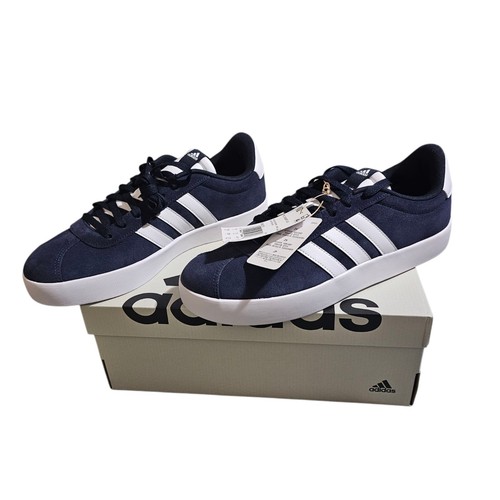 Adidas VL Court 3.0 - Homme Taille 10 1/2 Neuf dans sa boîte - Bleu marine blanc ID6275 - Photo 2/4