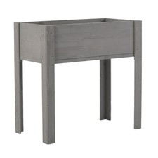 Wooden Raised Garden Planter Box with Legs, Patio Backyard Herbs Flowers