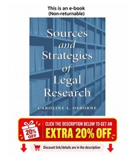 Sources and Strategies of Legal Research Caroline Osborne