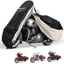 Waterproof Motorcycle Cover with Side Box L 107" x 43" x 50" Touring