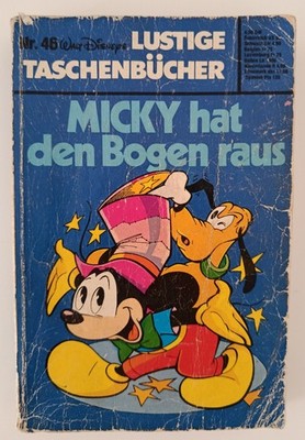 1977 Walt Disney Funny Paperback No. 46 Mickey Got the Bow Out 1A