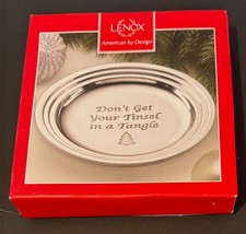 Lenox Holiday Don't Get Your Tinsel in a Tangle Round Tray