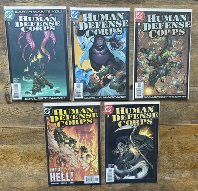 Human Defense Corps #1-5 Lot DC 2003 Sci-Fi Missing #6