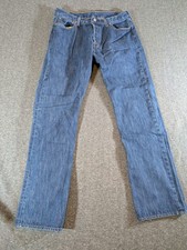 Levi's Jeans Men's 501 Western Style Button Fly Blue Denim Size 36x34