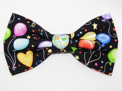 Celebration Bow tie, Colorful Party Balloons & Confetti, Pre-tied Last One!
