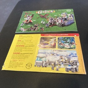 Lego Castle Kingdom Fantasy Era 7040 7091 Manuals Only Lot 06 No Bricks Or Parts