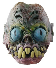 Vintage DEMON MONSTER GHOUL ALIEN Latex Halloween Mask Costume RARE Read