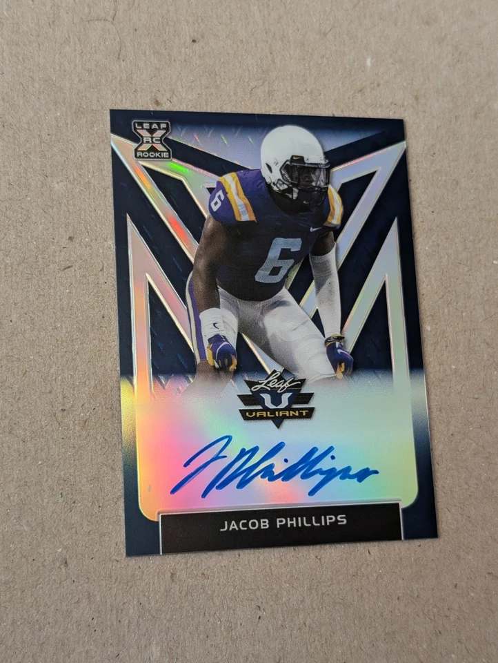 2020 Leaf Valiant - Jacob Phillips #BA-JP3 Blue /25 (AU, RC) - Image 2 of 4