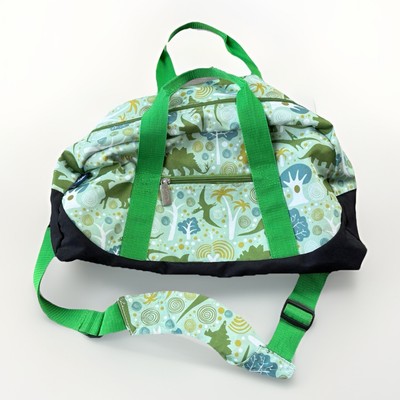 Wildkin Kids Overnighter Duffel Bag Dinosaurs Green On the Go Sports