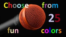 Grille for Shure SM58 / 57 Microphone - Choose from interesting colors - RK143G