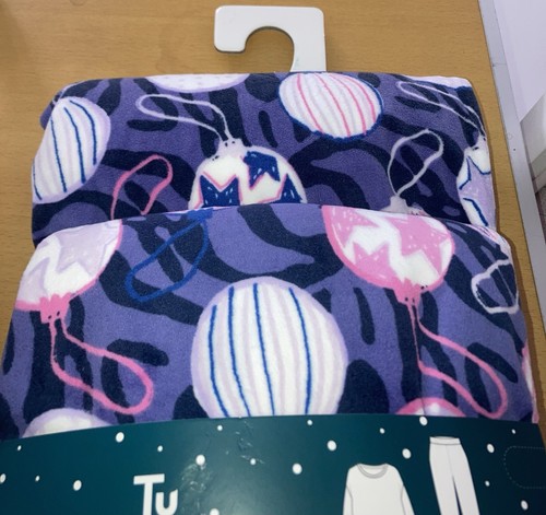 PIJAMA DAMAS TU PÚRPURA BOLAS TACTO SUAVE NAVIDAD NUEVO CON ETIQUETAS L REGALO GRANDE - Imagen 5 de 10