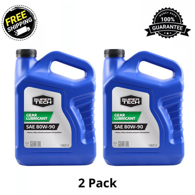 (2 Pack) Super Tech SAE 80W-90 Multi-Purpose Gear Oil, 1 Gallon