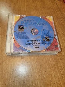 SEGA Dreamcast Sports Edition Console W/ NBA2k & Star wars Jedi Battle-No Cords