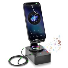 Gifts for Men Women Dad Mom Cell Phone Stand with Wireless Bluetooth Speaker