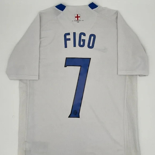 Maillot Inter Figo Match Worn Issue Finale Shirt Jersey