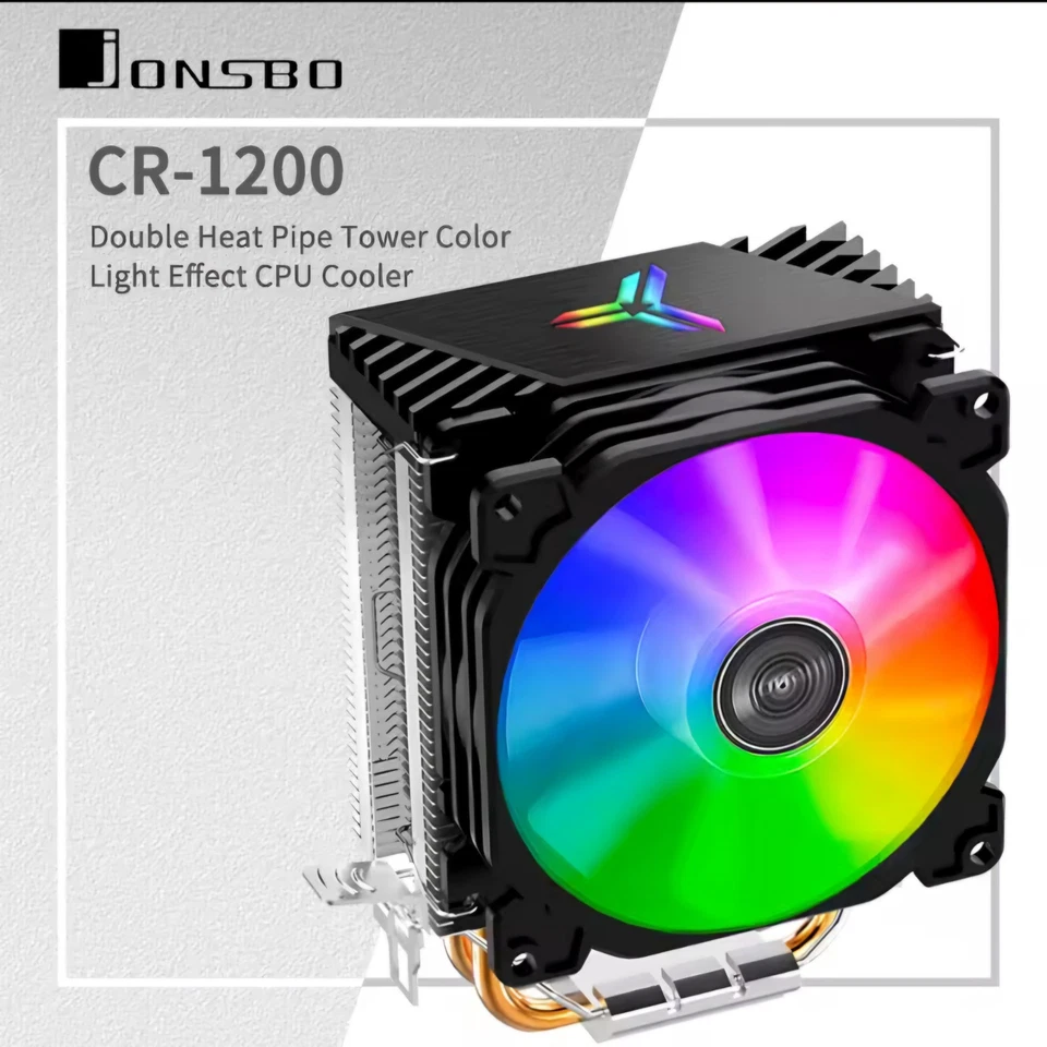 RGB Jonsbo CR-1200E CPU Cooler With 90mm Fan (2000 RPM) Supports Up To 95W TDP. - Image 2 of 4