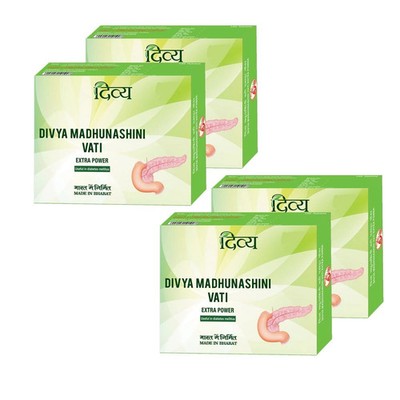 4 x Madhunashini Vati Extra Power je 120 Tabs zur Zuckerkontrolle