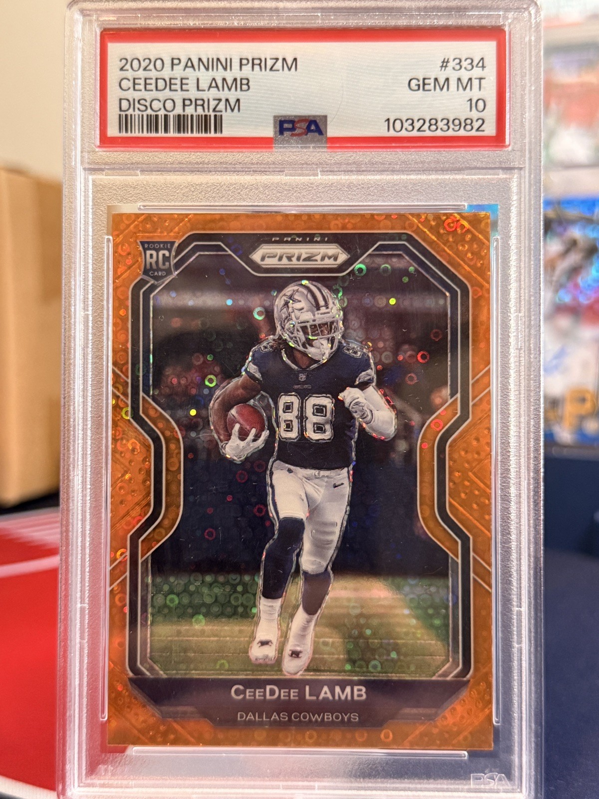 CeeDee Lamb Panini Prizm #334 Disco