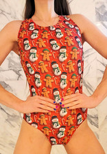 Flip Flop Gymnastics Leotard Adult Small AS Competition Dance Costume Aerialist