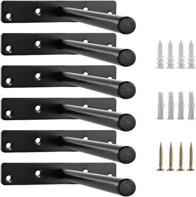 6'' Schwebende versteckte Regalträger Schwerlaststütze für Regale - 6er Pack