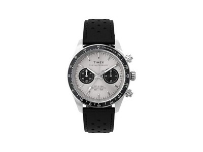 Timex Waterbury Heritage Quartz Uhr, Silber, 39 mm, Chronograph, TW2Y19300