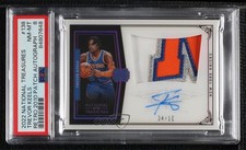 2022 National Treasures Retro 2010 4/10 Trevor Keels #138 PSA 8 Patch Auto 14t3