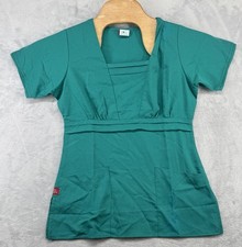 Dickies Medical Nurse Scrub Top Geeen Size XS 19x26 NWT