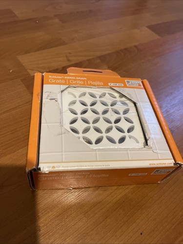 Schluter Systems Kerdi-Drain 4" Vierkantrost - Mattweiß (NEU)