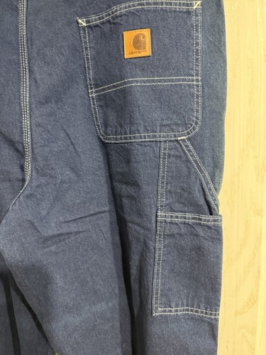 Carhartt Mens Dungaree Fit Jeans Carpenter Utility 38 x 36 *see Pics* - Picture 3 of 6