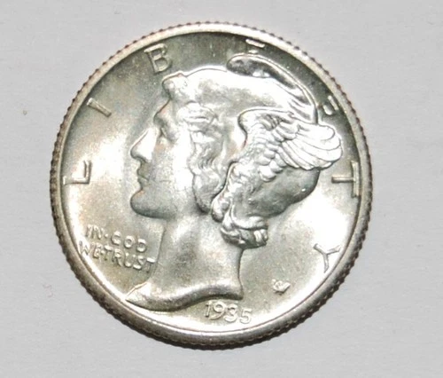 1935-S Mercury Dime BU