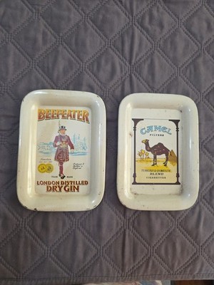 Vintage Tip Tray's Beefeater London Distilled Dry Gin And Camel Filters
